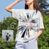 Custom Photo To My Love Women's All Over Print T-shirt