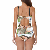 Personalized Bathing Suits For Her Custom Photo Women's Slip One Piece Swimsuit Funny Gift Idea