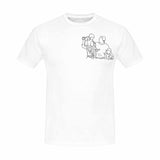 Custom Portrait Outline Shirt, Line Art Photo Shirt For Male, Custom Men's All Over Print T-shirt, Photo Outline Outfit For Family