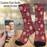 Custom Socks Face Socks with Faces Personalized Socks Face on Socks Birthday Gifts for Dad