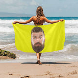 Custom Face Different Color Bath Towel Beach Towel Pool Towel Camp Towel