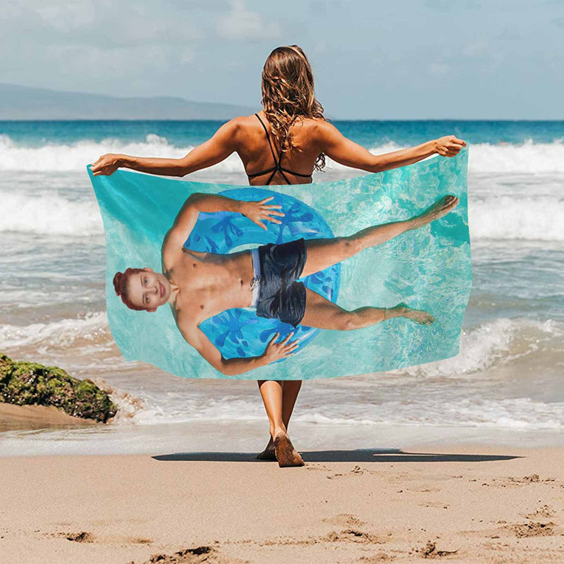 Custom Personalized Face Beach Towel The Best Gift For Funny People