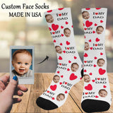 Custom Socks Face Socks with Faces Personalized Socks Face on Socks Birthday Gifts for Dad