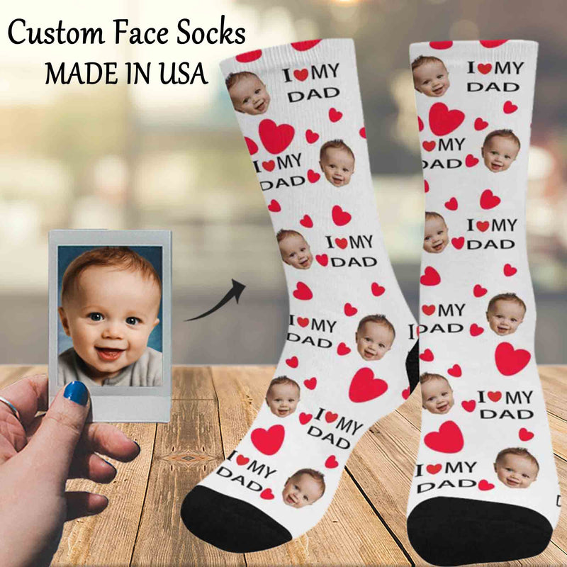 Custom Socks Face Socks with Faces Personalized Socks Face on Socks Birthday Gifts for Dad