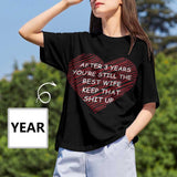 Custom Year You Are Still The Best Wife Women's All Over Print T-shirt