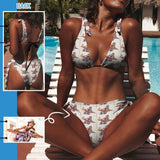 Custom Photo Lover Women's Back Strap Bikini