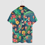 Custom Face Plant Camp Collar Hawaiian Shirt Personalized Men Photo Tropical Aloha Shirt