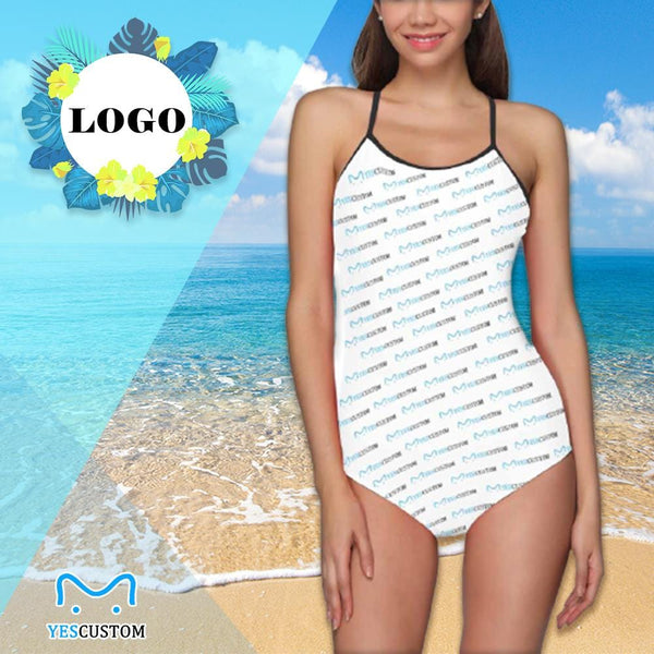 Custom Logo Women's Slip One Piece Swimsuit