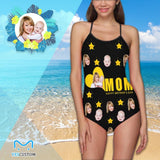 Custom Face Stars Women's Slip One Piece Swimsuit