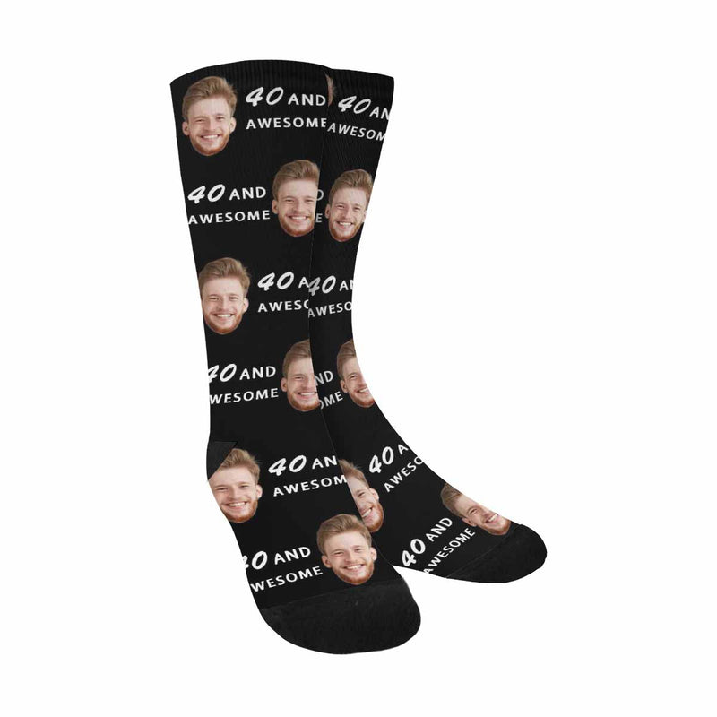 Custom Socks with Faces & Number Personalized Socks Face on Socks Birthday Gifts for Husband