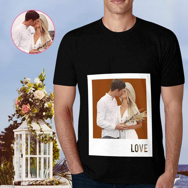 Custom Photo Couples Love Romantic Shirts with Personalized Pictures Valentine's Day Gift Made for You