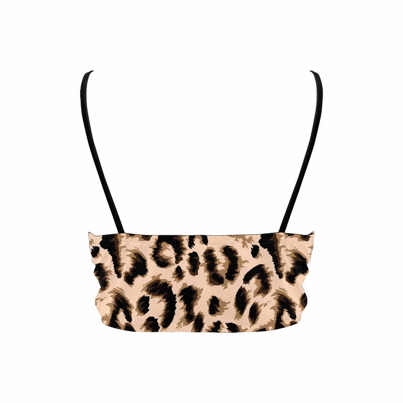 Custom Face Leopard Bikini Top Persoanlized Sexy Face Bikini