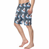 Custom Girlfriend Face Shark Personalized Photo Men's Elastic Beach Short