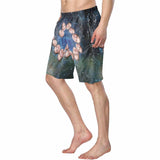 Custom Face Galaxy Personalized Photo Men's Elastic Beach Short