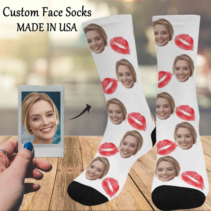 Custom Socks Face Socks with Faces Personalized Socks Face on Socks Valentine's Day Gifts for Boyfriend