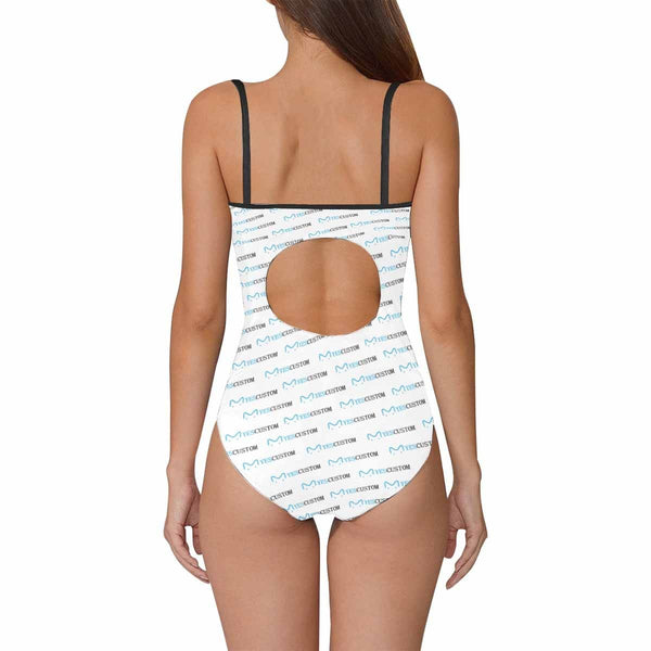 Custom Logo Women's Slip One Piece Swimsuit