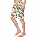 Custom Face Coconut Personalized Photo Men's Elastic Beach Short