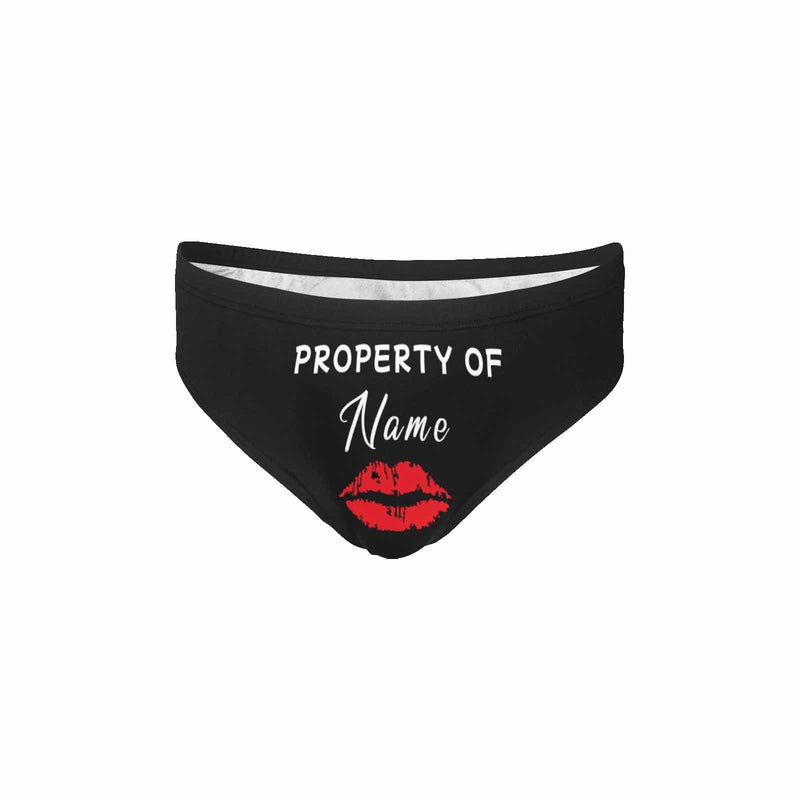 Custom Name Property & Hot Lips Quick Dry Stretch Swimming Briefs