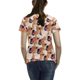 Custom Photo&Name Dog Women's All Over Print T-shirt