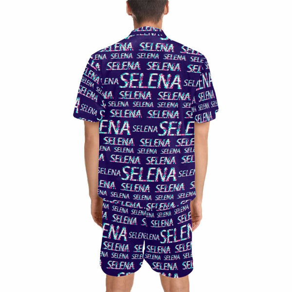 Custom Name TikTok Hawaiian Set Fashion Summer Holiday Hawaiian Shirt & Shorts Set Add Your Own Custom Text