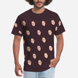 Custom Face Funny Selfie Men's Print T-shirt Made For You Custom Tee Shirt Design for Him