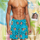 Custom Face Starts Personalized Photo Men's Elastic Beach Short