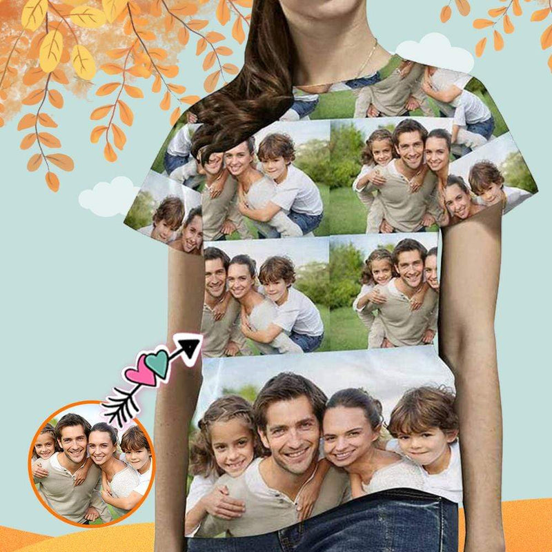 Custom Photo Women's All Over Print T-shirt