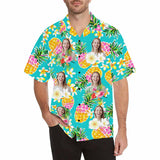 Custom Face Hawaiian Shirt Funny Photo Hawaiian Shirt for Husband Personalized Hawaiian Shirt Photo Tropical Aloha Shirt For Men