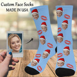 Custom Socks with Faces Personalized Socks Face on Socks Anniversary Gifts for Boyfriend