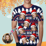 Custom T-shirt with Face Love Christmas Made for You Custom T-shirt Add Your Own Design Image