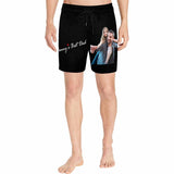 Custom Photo&Name Best Dad Men's Quick Dry Swim Shorts, Personalized Funny Swim Trunks