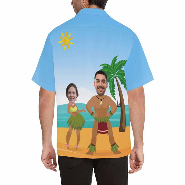 Hawaiian Shirts with Faces on Them Beach Dance Create Your Own Hawaiian Shirt for Husband/Boyfriend