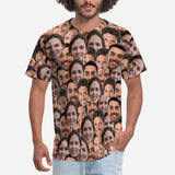 Personalized Tshirt with Face Seamless Men's T-shirt Design Your Own Tee Shirt Birthday Vacation Shirt