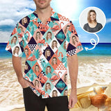 Custom Made Hawaiian Shirts with Face Summer Time Tropical Aloha Shirt Birthday Vacation Party Gift