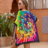 Custom Face Laser Women's Bikini Swimsuit Cover Up Personalized Photo Beachwear Cover Up