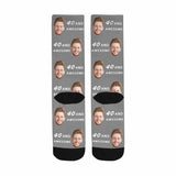 Custom Socks with Faces & Number Personalized Socks Face on Socks Birthday Gifts for Husband