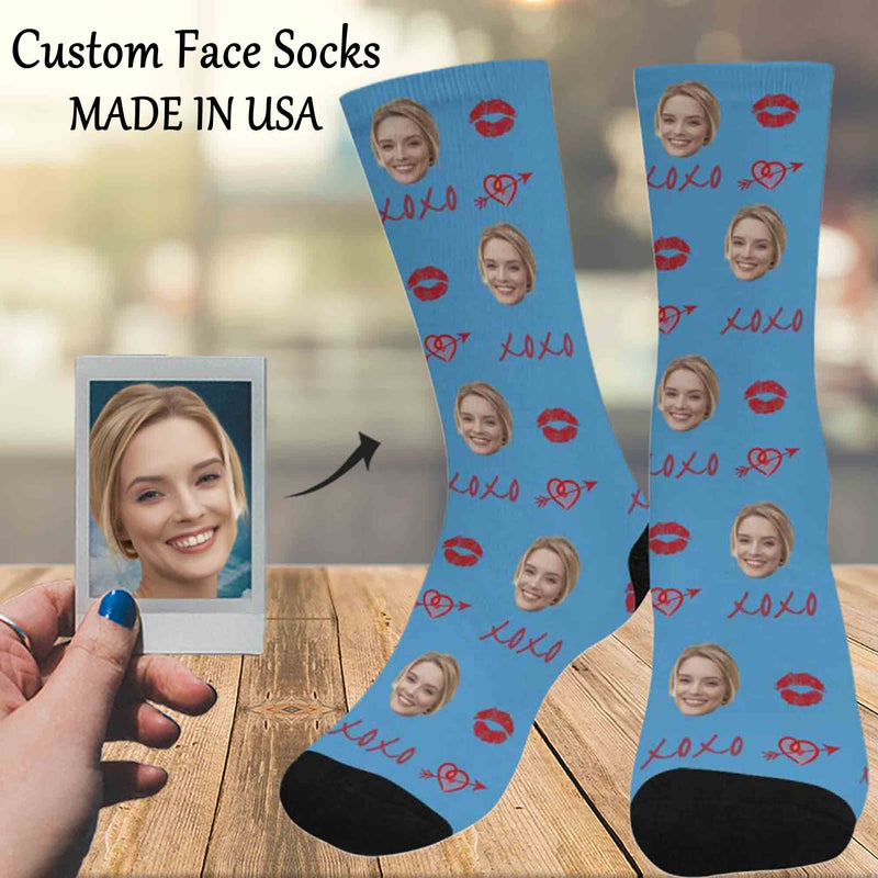 Custom Socks with Faces Personalized Socks Face on Socks Birthday Gifts for Boyfriend