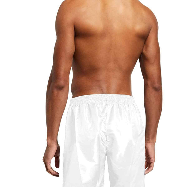 Custom Face White Style Personalized Photo Men's Elastic Beach Short