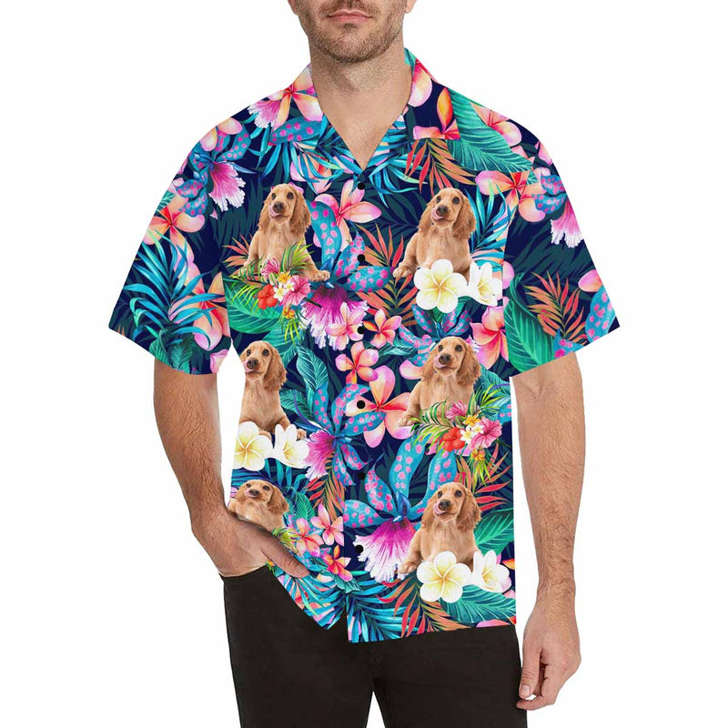 Custom Face Hawaiian Shirt Funny Photo Hawaiian Shirt for Husband Personalized Hawaiian Shirt Photo Tropical Aloha Shirt For Men