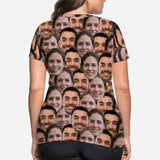 Custom Face Two Women's All Over Print T-shirt