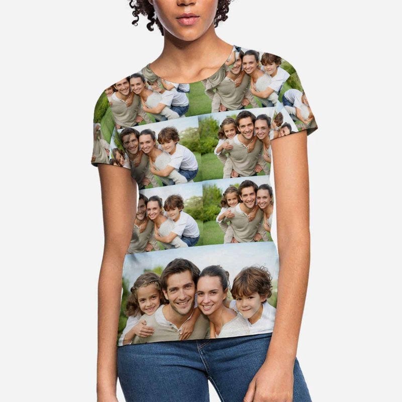 Custom Photo Women's All Over Print T-shirt