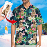 Custom Face Hawaiian Shirt Funny Photo Hawaiian Shirt for Husband Personalized Hawaiian Shirt Photo Tropical Aloha Shirt For Men