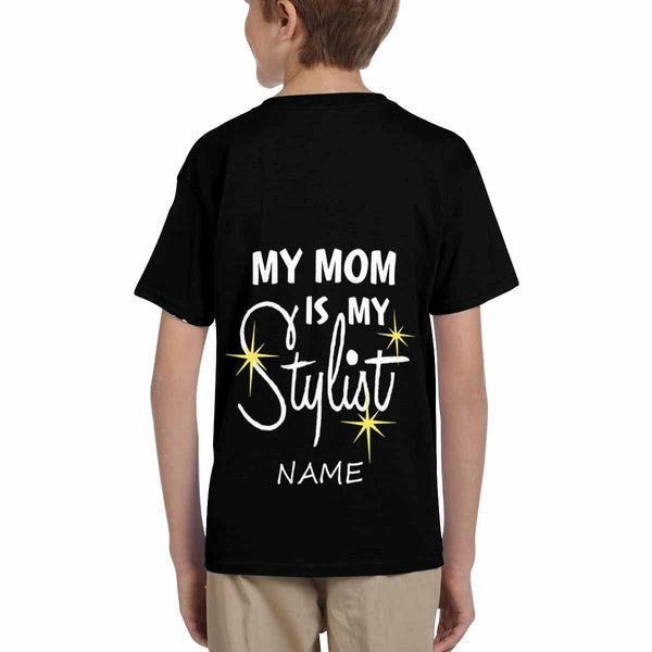 Custom Name Love My Mom Kid's All Over Print T-shirt