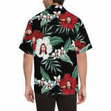 Hawaiian Shirts with Faces on Them White Flowers Custom Made Hawaiian Shirts for Him