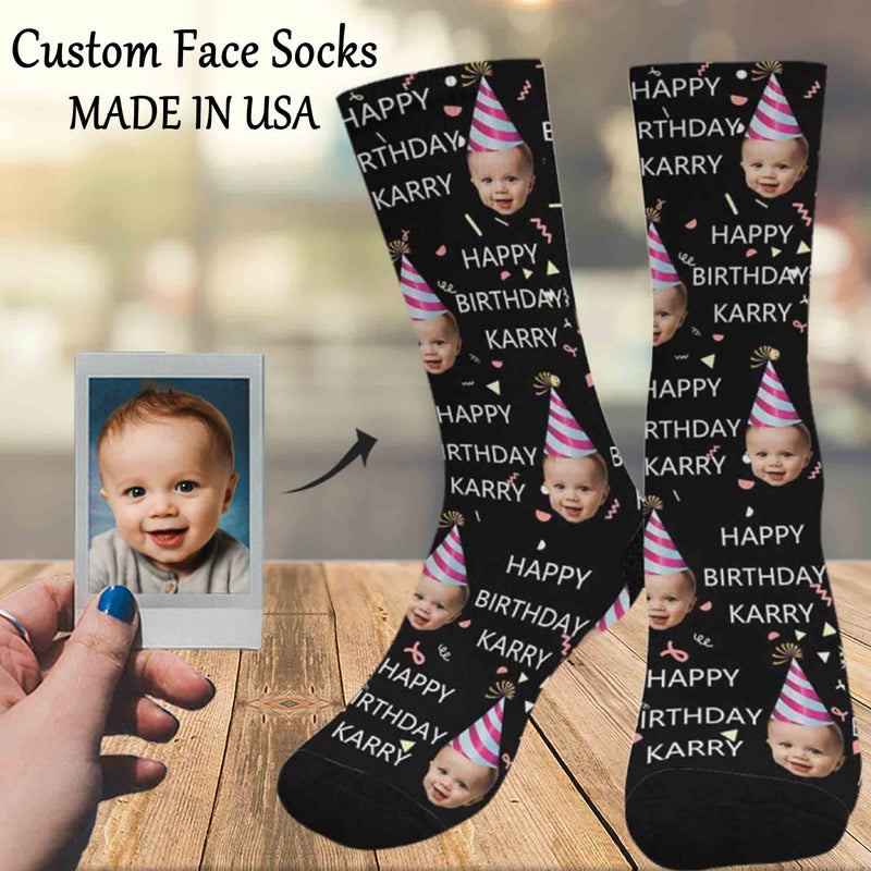 Custom Socks Face Socks Personalized Socks Face on Socks Birthday Gifts for Mom