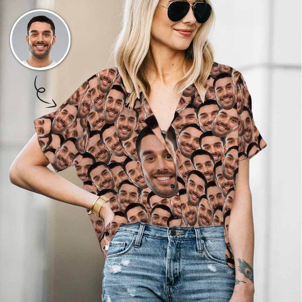 Custom Face For Lover Women's Hawaiian Shirts