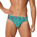 Custom Face Mermaids Men's Quick Dry Stretch Swimming Briefs