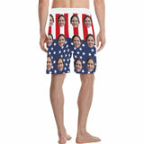 Custom Face Flag Men's All Over Print Casual Shorts