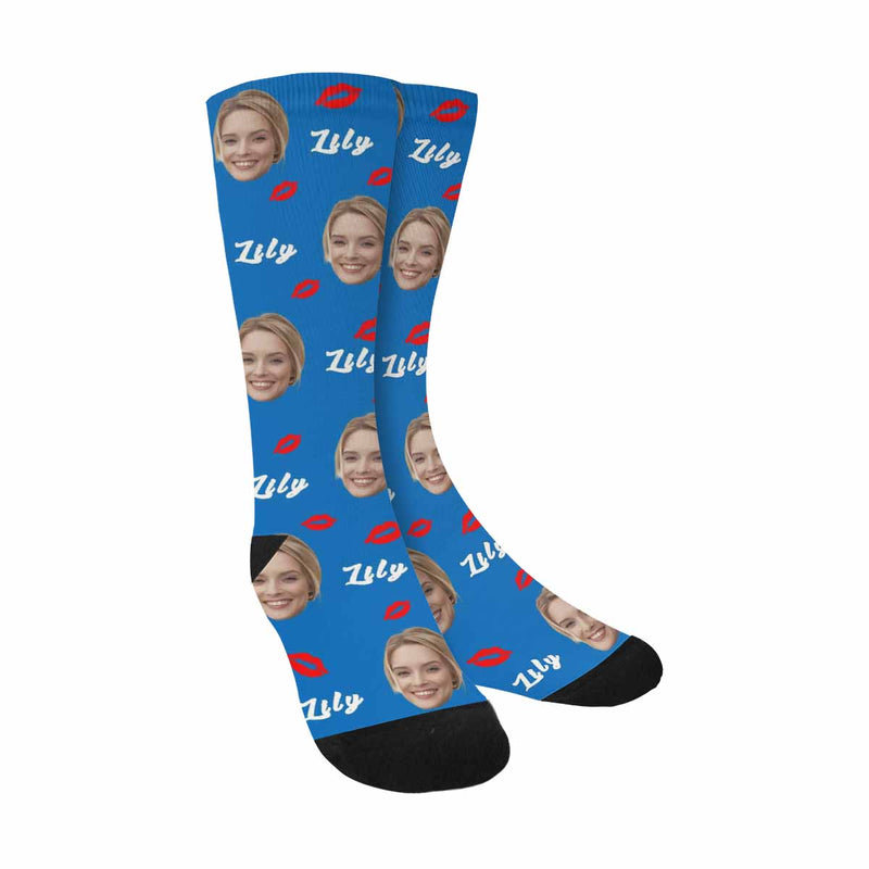 Custom Socks Face Socks with Faces & Name Personalized Socks Birthday Gifts for Wife