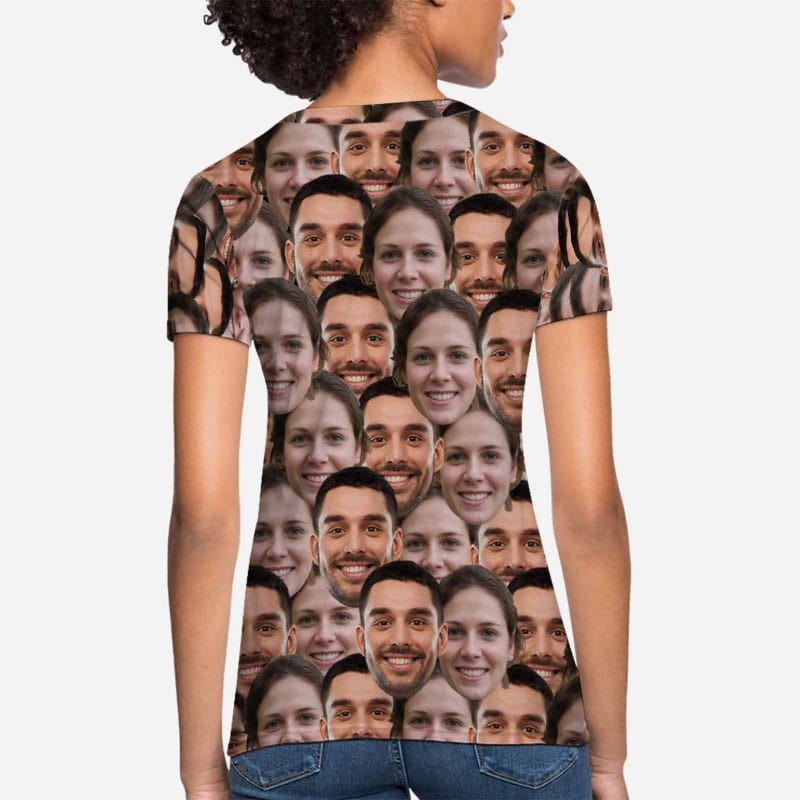 Custom Face Two Women's All Over Print T-shirt